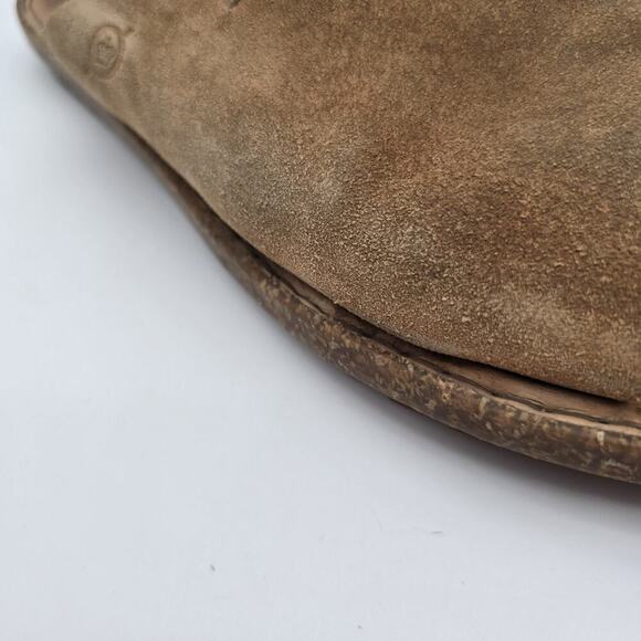 Born Sandals Womens 11 Brown Mesilla Flats Open Toe Slides Slip On Leather Suede - Picture 8 of 12